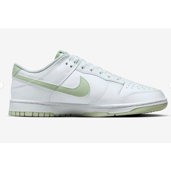 Nike Dunk Low DV0831-105 Men's White/Honeydew Sneaker Shoes - Picture 1 of 6
